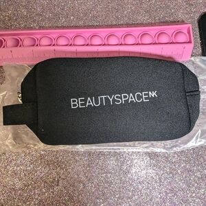 BEAUTY Space NK BLACK TRAVEL BAG Cosmetics Zipper Case